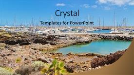  Presentation with marina security - Slide deck having abrigos in the south east background and a light blue colored foreground