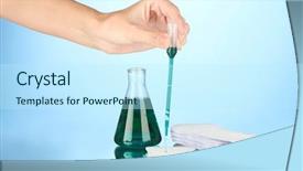  Presentation with testing - Amazing slide deck having abrorption - testing sanitary pads for absorbency backdrop and a cool aqua colored foreground