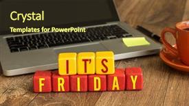  Presentation with friday - Presentation design featuring absent - its friday written background and a tawny brown colored foreground