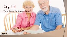  Presentation with election - Amazing slides having absenteeism - senior couple using absentee ballots backdrop and a lemonade colored foreground