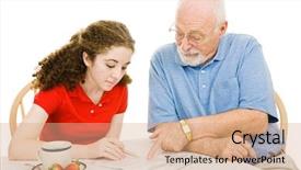  Presentation with teen girl - Slides with absenteeism - teen girl filling out absentee background and a coral colored foreground