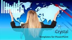  Presentation with hand world hands of jesus - Cool new theme with absolute rule - businesswoman with hands backdrop and a cyan colored foreground