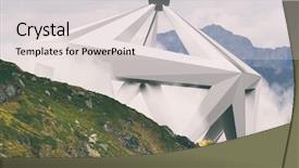  Presentation with ufo - Audience pleasing PPT theme consisting of science naturelle - abstract surreal shape backdrop and a lemonade colored foreground