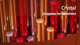  Presentation with chaotic abstract geometric digital - Amazing PPT layouts having abstact design - different colors abstract geometric background backdrop and a tawny brown colored foreground