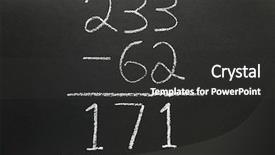  Presentation with basic - Colorful theme enhanced with abstra - basic subtraction sum written backdrop and a dark gray colored foreground