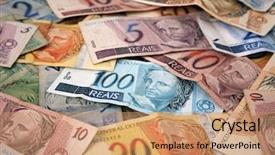  Presentation with called to authority - PPT layouts consisting of abstra - brazilian money background bills called background and a coral colored foreground