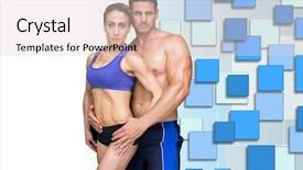  Presentation with movie theater loving couple - Cool new presentation design with abstra - digital composite of loving couple backdrop and a  colored foreground