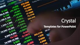  Presentation with stock market - Cool new presentation with abstra - watching stock market on tablet backdrop and a wine colored foreground