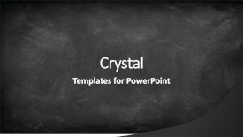  Presentation with chalk - Presentation design featuring abstract - chalk rubbed out on blackboard background and a dark gray colored foreground