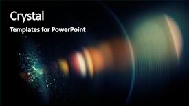  Presentation with lens - Colorful PPT theme enhanced with abstract - chromatic aberration in the lens backdrop and a black colored foreground