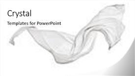  Presentation with smooth elegant grey silk - Colorful PPT theme enhanced with smooth elegant white transparent cloth backdrop and a white colored foreground