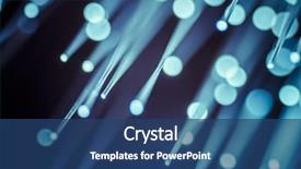  Presentation with fiber optic - PPT layouts having abstract - tech fiber optic cables fibre background and a ocean colored foreground