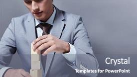  Presentation with build foundation - Beautiful slides featuring abstract 1 20 - attractive businessman to build backdrop and a gray colored foreground