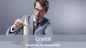  Presentation with build - Presentation theme having abstract 1 20 - young businessman to build background and a light blue colored foreground