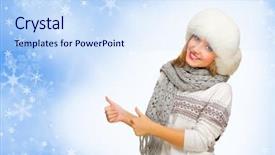  Presentation with smiling little girl - Presentation design featuring abstract 1 20 - young smiling girl showing ok background and a  colored foreground