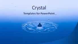  Presentation with gravity rain blue water drop splash - Amazing PPT layouts having abstract 10 - blue water splash phase 10 backdrop and a sky blue colored foreground