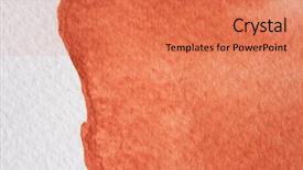  Presentation with burnt - Colorful presentation enhanced with abstract 10 - burnt orange watercolor 10 backdrop and a coral colored foreground