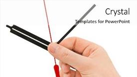  Presentation with clock - Presentation having abstract 10 - hand with clock-hands isolated background and a  colored foreground