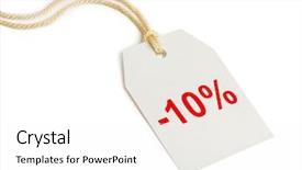  Presentation with blank whiteboard isolated on white - Cool new presentation with abstract 10 - label discount 10 isolated backdrop and a white colored foreground
