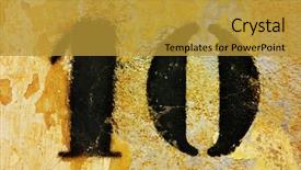  Presentation with number 1 - Amazing slides having abstract 10 - number 10 drawn backdrop and a gold colored foreground