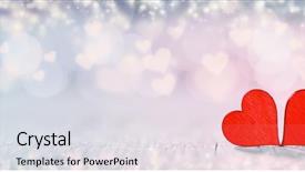  Presentation with sparkly bokeh lights pastel - Audience pleasing presentation theme consisting of abstract 2 14 - pastel heart bokeh backdrop and a light gray colored foreground