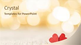  Presentation with golden lights - PPT theme having abstract 2 14 - two small handmade red wooden background and a cream colored foreground