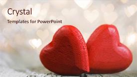  Presentation with golden lights - Theme featuring abstract 2 14 - two small handmade red wooden background and a lemonade colored foreground