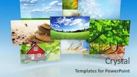  Presentation with christian images - Cool new presentation with abstract 3d - collection of images backdrop and a sky blue colored foreground
