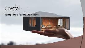  Presentation with dream - Slides featuring abstract 3d - your interior dream mixed media background and a light gray colored foreground