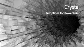  Presentation with tunnel - Amazing PPT theme having abstract 3d background backdrop and a gray colored foreground