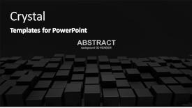  Presentation with blocks - Colorful slide set enhanced with abstract-3d-illustration-black-blocks backdrop and a black colored foreground