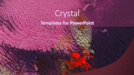  Presentation with watercolor color - Presentation theme consisting of abstract-acrylic-and-watercolor-smear background and a violet colored foreground