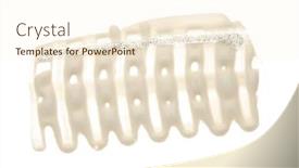  Presentation with brush stroke - Beautiful PPT theme featuring abstract-acrylic-beige-color-smear backdrop and a cream colored foreground