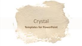  Presentation with brush stroke - Colorful PPT theme enhanced with abstract-acrylic-beige-color-smear backdrop and a lemonade colored foreground