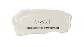  Presentation with stroke - Presentation theme with abstract-acrylic-beige-color-smear background and a lemonade colored foreground