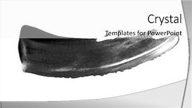  Presentation with brush stroke - Slide set consisting of abstract acrylic black and white background and a white colored foreground