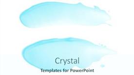  Presentation with stroke - PPT layouts featuring abstract-acrylic-blue-color-smear background and a cool aqua colored foreground