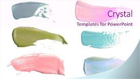  Presentation with stroke - Audience pleasing slides consisting of abstract acrylic color brush stroke backdrop and a pink colored foreground