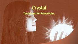  Presentation with adolescence - PPT theme with abstract adolescence - lighting sphere in hands attractive background and a  colored foreground