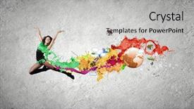  Presentation with green - Colorful slides enhanced with yellow safety helmet on white backdrop and a lemonade colored foreground