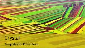  Presentation with agricultural biotechnology - Slides enhanced with abstract agricultural fields background and a gold colored foreground