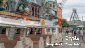  Presentation with amusement park - Theme featuring abstract amusement park in vienna background and a  colored foreground