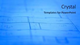  Presentation with architectural - Audience pleasing slide set consisting of abstract architectural blueprints background soft backdrop and a light gray colored foreground