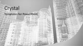  Presentation with architecture - PPT theme with abstract architecture background and a light gray colored foreground