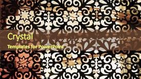  Presentation with arabic - Audience pleasing presentation consisting of abstract art - arabic background backdrop and a tawny brown colored foreground