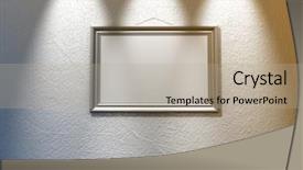  Presentation with abstract art - Slide deck featuring abstract art - dirty grunge wall with empty background and a mint green colored foreground