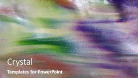  Presentation with paint art - Theme enhanced with abstract-art-background-fragment background and a violet colored foreground
