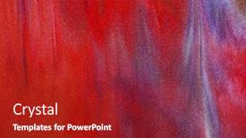  Presentation with paint art - Cool new theme with abstract-art-background-fragment backdrop and a crimson colored foreground