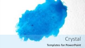  Presentation with light blue color - PPT theme with abstract-art-background-light-blue background and a cyan colored foreground