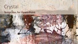  Presentation with abstract art - Slide deck with abstract-art-expression-grunge-background background and a lemonade colored foreground